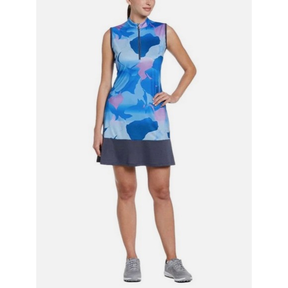 Callaway Golf Dresses & Skirts - CALLAWAY Opti-Dry Blue Abstract Gradient Print Golf Dress | Size Medium